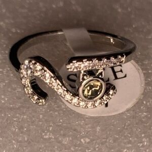 New Silver Rhodium plated cat ring from Fragrant Jewels Furry Friends Collection